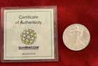 2019 American Eagle Silver Dollar Coin GovMint CoA