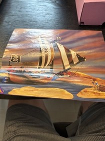 Vintage Lego 6268 Pirates ship Renegade Runner Complete Box Insert Inst