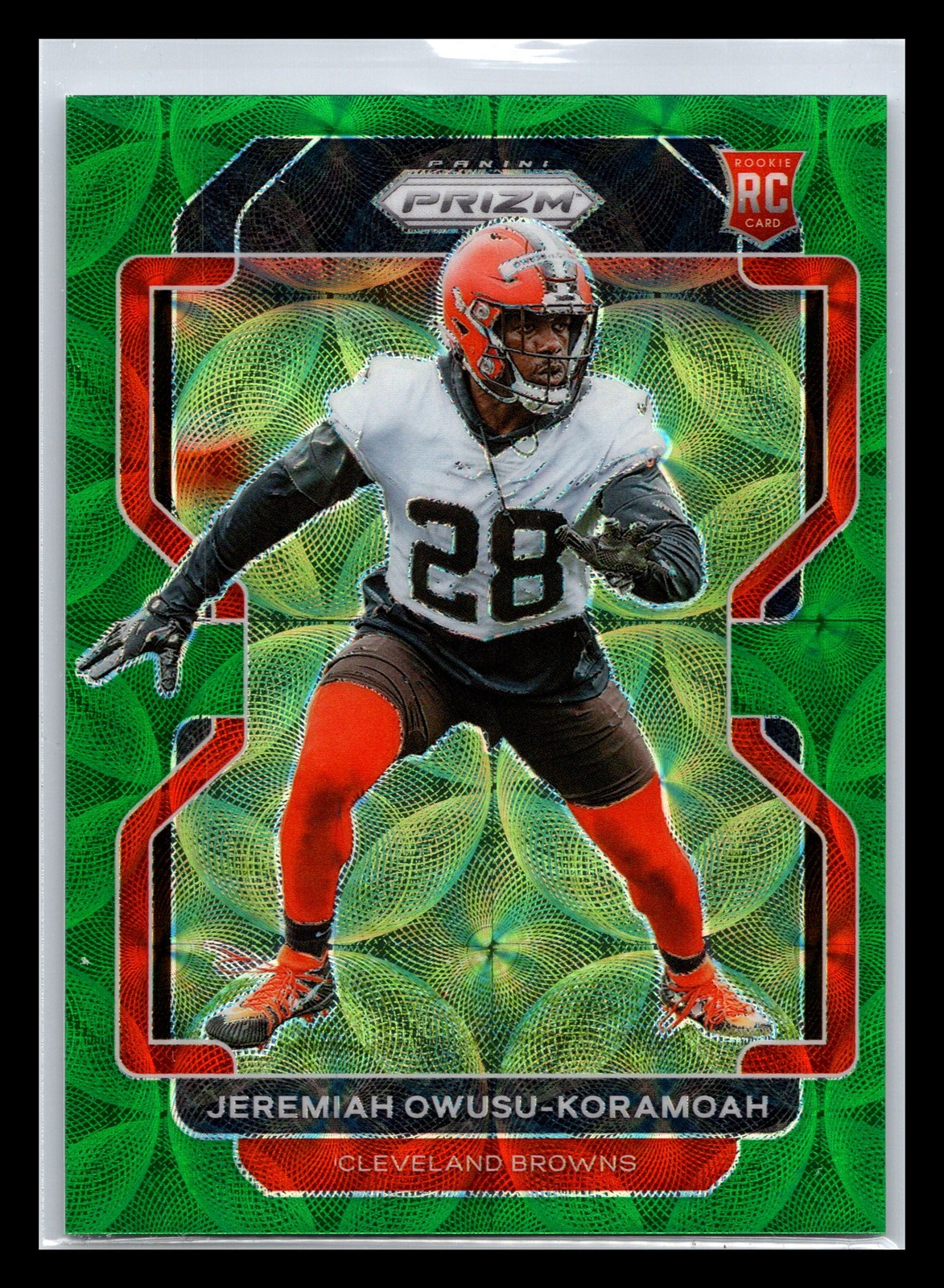 Jeremiah Owusu-Koramoah Panini Prizm #389 Green Scope