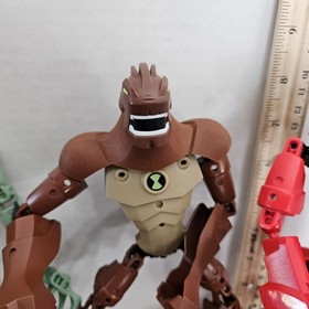 Lego Ben 10 Bionicle Figure Lot SWAMPFIRE 8410 HUMUNGOUSAUR 8517 JET RAY 8518