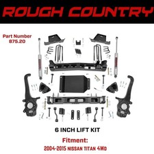Rough Country 6 Inch Suspension Lift Kit For 2004-2015 Nissan Titan 4wd