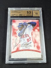 1997 Donruss Signature Auto #76 David Ortiz/3900 (RC) Bgs 9.5 Auto 10 Black Ink
