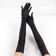 Ladies Long Satin Formal Gloves Princess Party Opera Evening Prom Fancy Dress