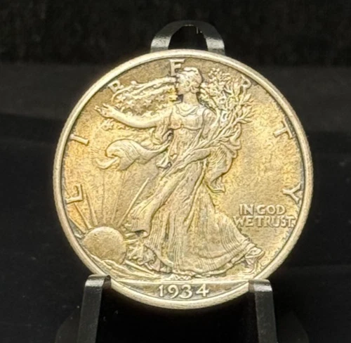 1934 United States Walking Liberty Half Dollar 50C Silver Coin