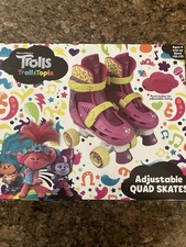 Trolls TrollsTopia Quad Skates Adjustable Size - Awesome- New  Ages 4 J10-13