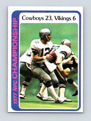 1978 Topps #166 1977 NFC Championship Dallas Cowboys