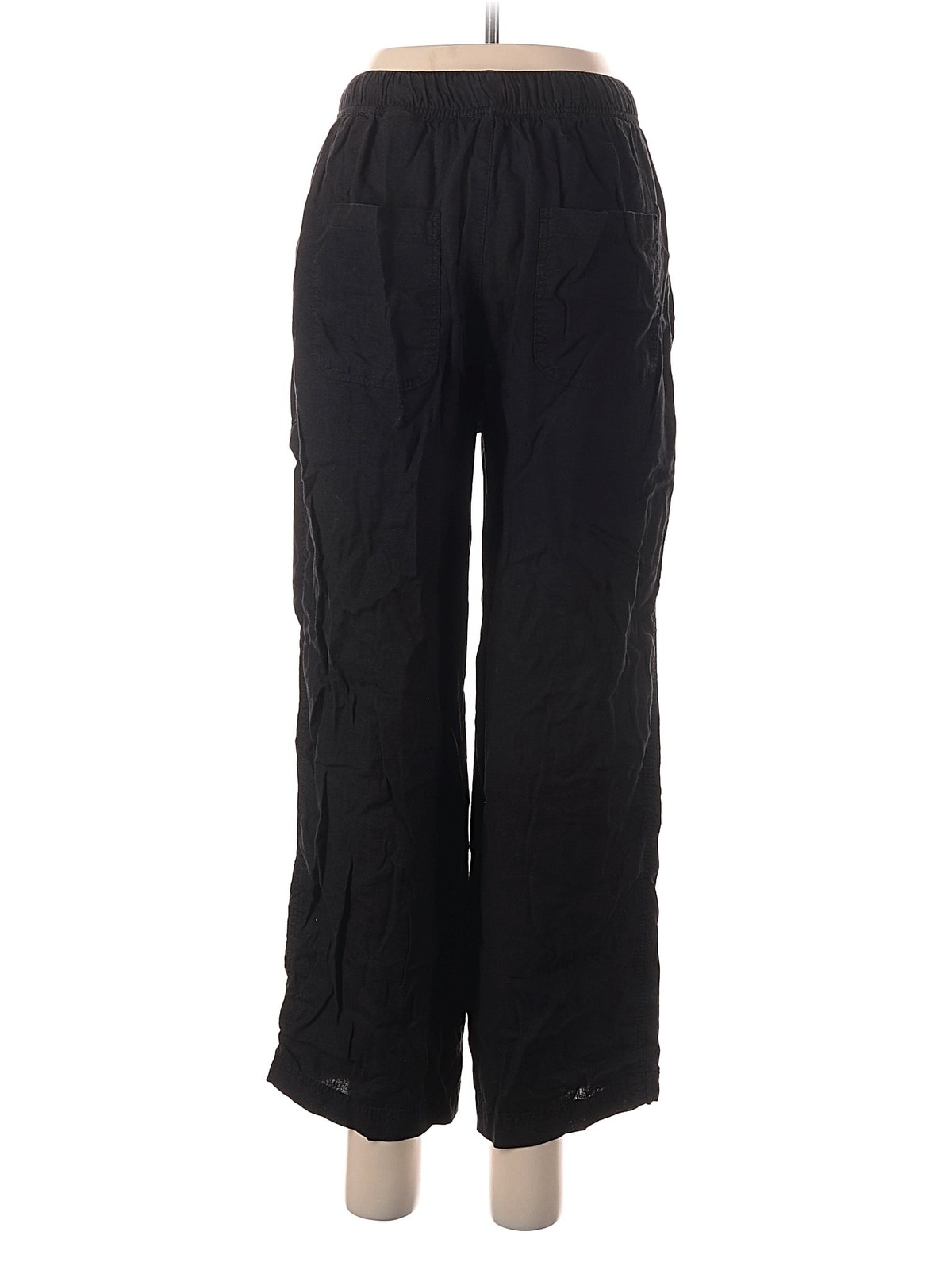 Zara Women Black Casual Pants M thumbnail 2