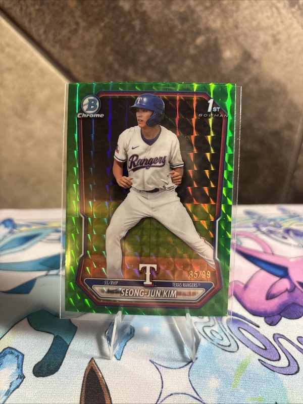 2026 Bowman Seong-jun Kim Texas Rangers Green Geometric Breakers Delight /99