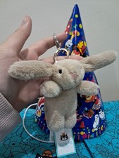 Jellycat Bashful Beige Bunny Bag Charm Keychain – Soft Plush Stuffed Toy Gift