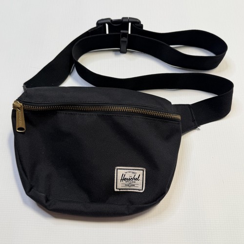 Herschel Supply Co Waist Pack Belt Bag Fanny Pack Black Zip Adjustable Strap