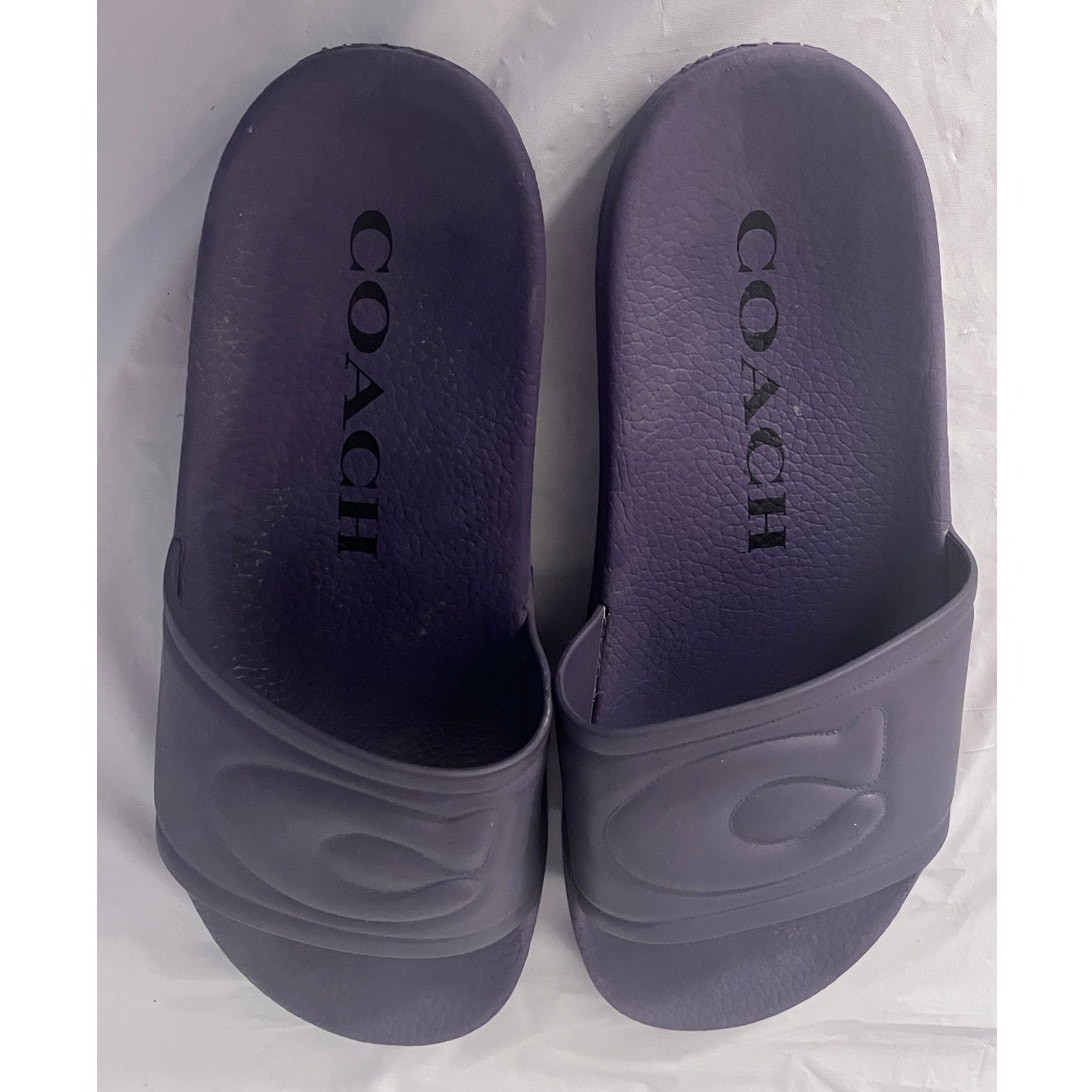 Coach Ulla rubber slide sandals purple Size: 8 Model C4416 thumbnail 3