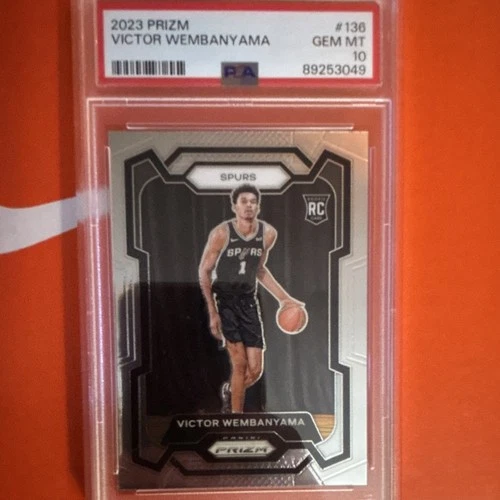 Panini 2023 Prizm Victor Wembanyama Spurs Rookie #136 PSA 10