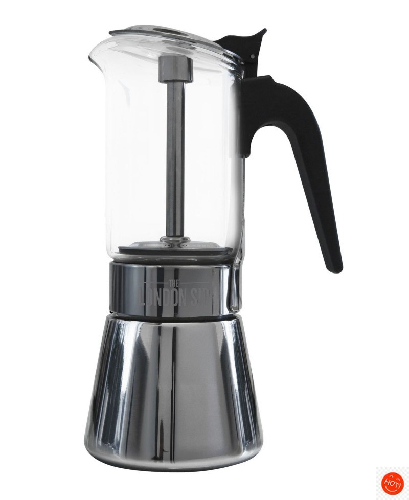 Stainless Steel 6-Cup Espresso Maker