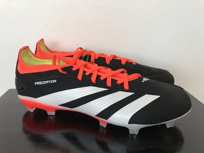 #ad Size 8 Mens Adidas Predator 24 Pro FG Soccer Cleats Black Orange White IG7777 $49.95