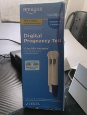 Amazon Basic Care Digital Pregnancy Test, Early Detection 5 Days Befor Pack of 2