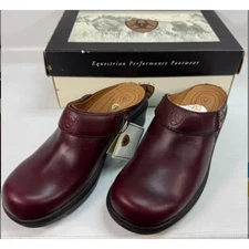 Ariat New in Box Women's Santa Cruz Mules Clogs in Burgundy Leather Size 7.5