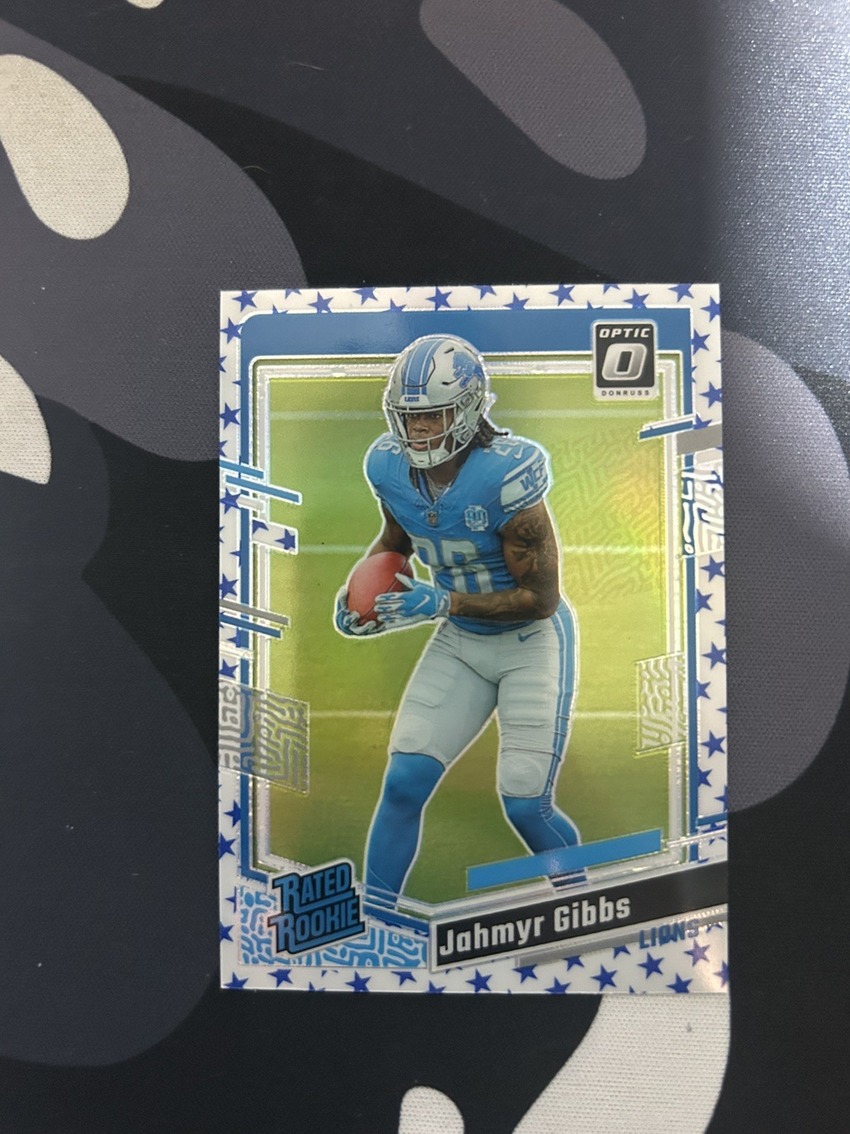2023 Panini Donruss Optic - Rated Rookie Jahmyr Gibbs #236 Stars Prizm (RC)