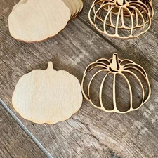 Unfinished Wood Autumn Pumpkin Cutouts by Factory Direct Craft-Pack of 24