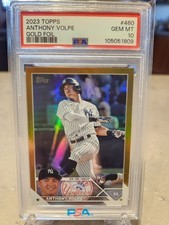 2023 Topps Series 2 Anthony Volpe Gold Foil Yankees RC #460 PSA 10 🔥 🔥 🔥 