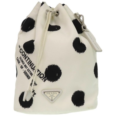Prada Drawstring Bag Raf Simons Collaboration Black Nylon Vintage Authentic