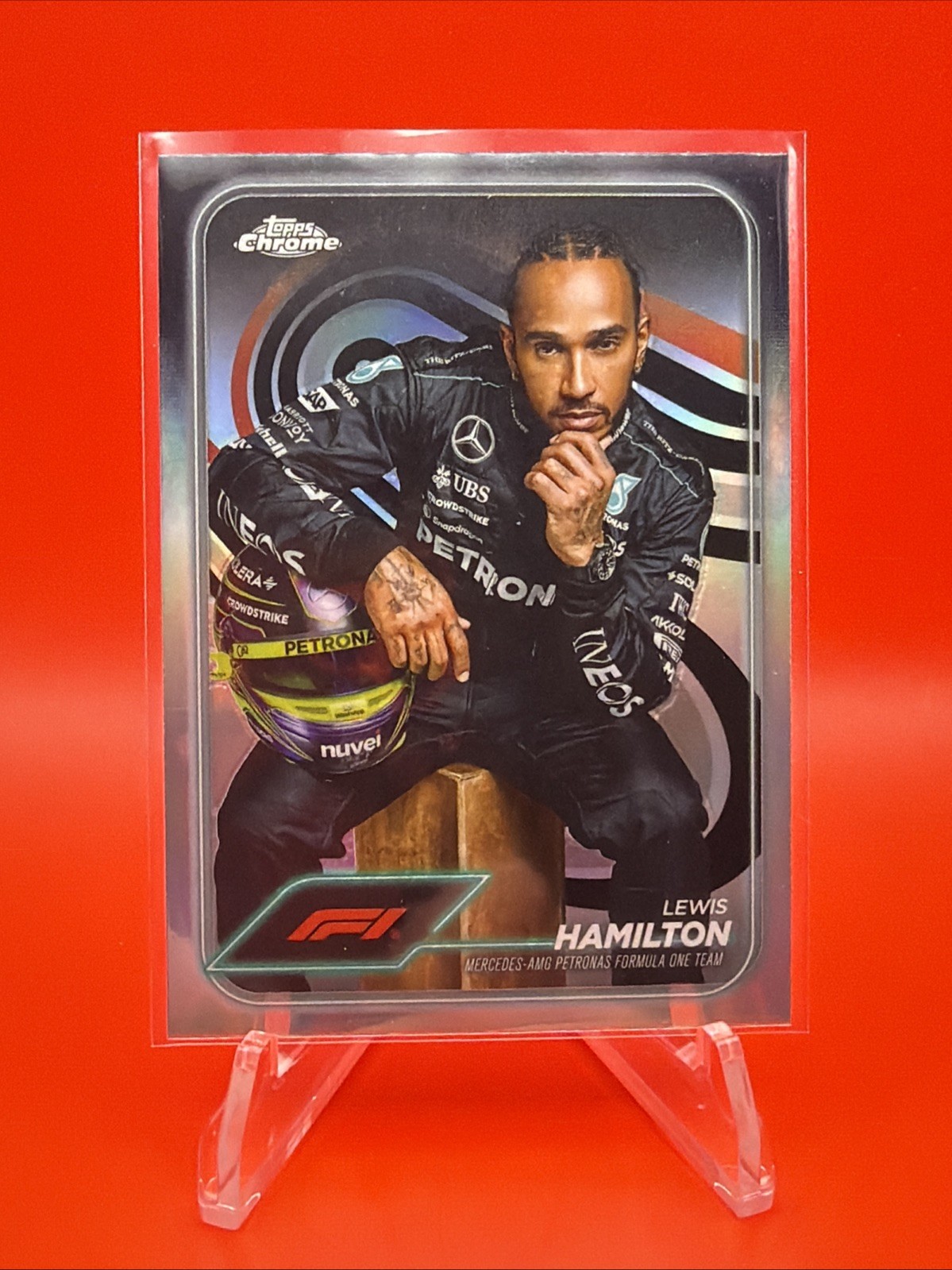 2024 Topps Chrome Formula 1 - F1 Drivers Lewis Hamilton #6 Refractor