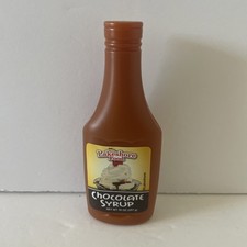 Vintage Lakeshore Play Food For Pretend Kitchen Bottle of Chocolate Syrup