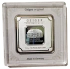 GEIGER Edelmetalle 100 Gram .999 Fine Silver Original Square ~Assay~ Certificate
