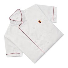 Unisex Short Sleeve Catering Uniform Chef Coat Breathable For Restaurant Kitchen