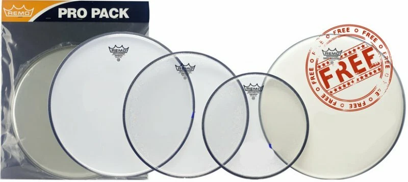 Remo Emperor Clear Rock Value Pack PP-0250-BE