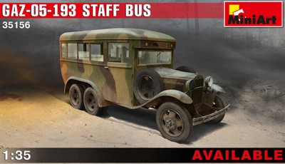 Modellauto Modell kit bausatz Militärfahrzeuge Tank Miniart Gaz 05 193 Staf