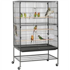 Vogelvoliere Vogelkäfig Vogelhaus Papageienkäfig Haustierkäfig Vogelbauer 132cm
