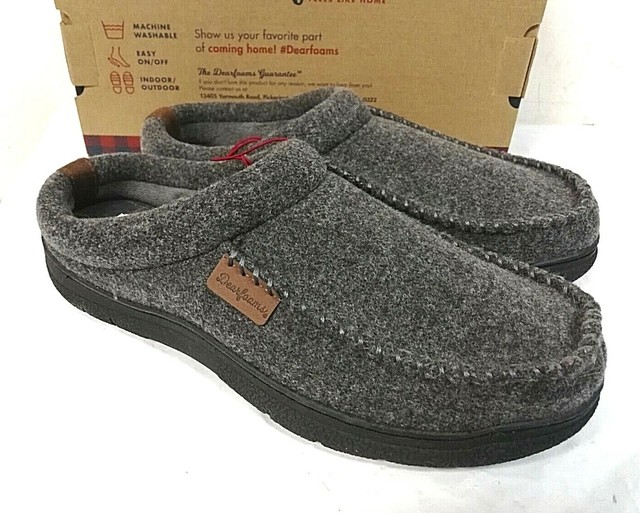 dearfoam mens memory foam slippers