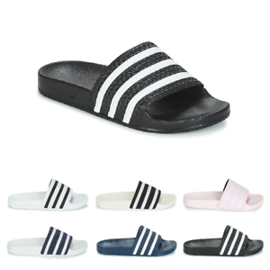 Ciabatte ADIDAS ORIGINALS ADILETTE Uomo Donna Scarpe Sandali Nero Bianco  Blu | eBay