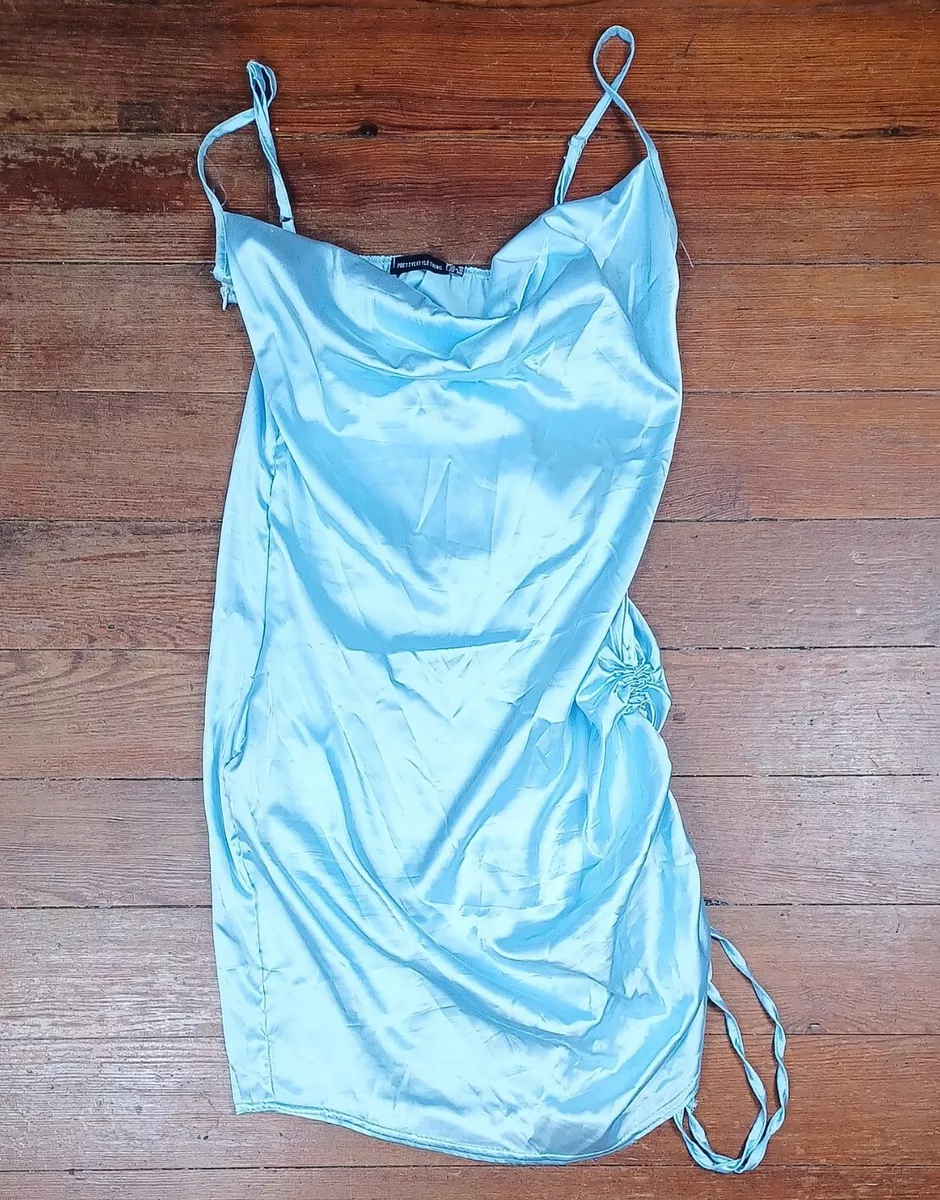 Pretty little thing baby blue clearance dress