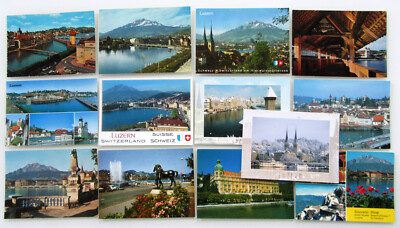 SCHWEIZ Postkarten Lot 13 x LUZERN Lucerne Ansichtskarten Switzerland Postcards