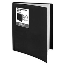 8.5x11 Photo Album Binder Art Portfolio Binder Plastic Sleeves 48 Pages black 