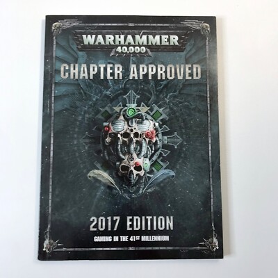 WARHAMMER 40K Chapter Approved 2017 Edition Softcover Citadel Games Workshop oop
