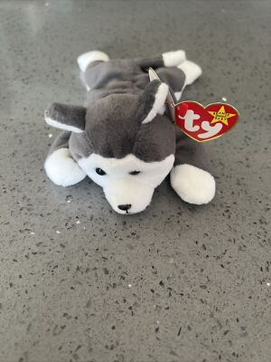 Ty NANOOK the Husky Dog 1996 Beanie Baby Retired Free Shipping