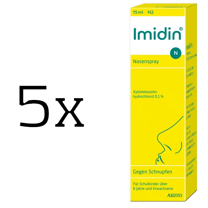 ARISTO PHARMA GMBH 5x IMIDIN N Nasenspray 15 ml, PZN 09440195