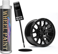 Matte Black Rim Touch up Paint, Wheel Scratch Repair Paint Pen, Quickly Fix Rim