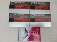 TDK Pro - AM120, AM90, AM46 Professional Minute Audio Cassette Tape IEC I/TYPE I
