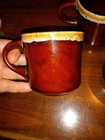 Lot (4) Vintage Brown Drip Glaze Coffee Cup/Mug Made in USA Shades of Brown  — photo 3