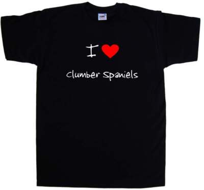 I Love Heart Clumber Spaniels T-Shirt
