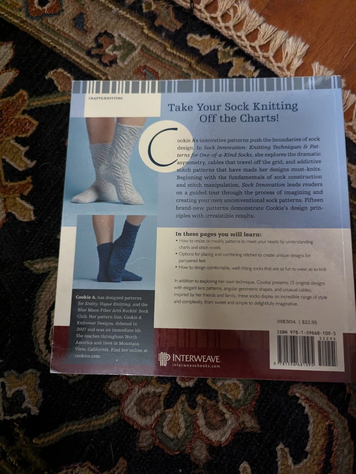 sock Innovation By Cookie A Shop Worn Corner Knitting Techniques & Patterns  - Image 3 of 3