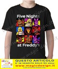 Five nights at Freddy's videogioco survival horror tshirt fnaf ragazzi t-shirt