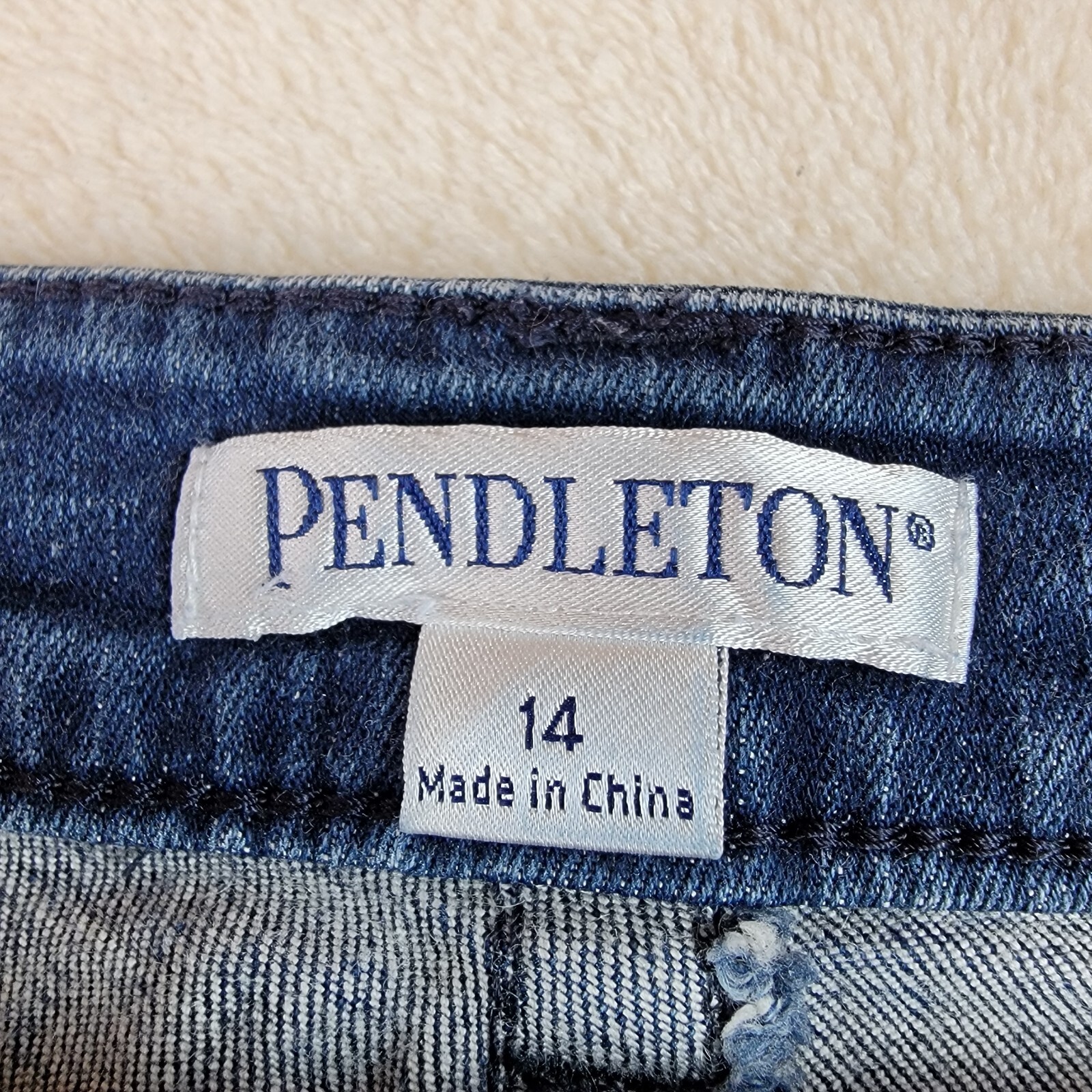 Pendleton Jeans Stretch Straight Boot Cut Size 14… - image 4