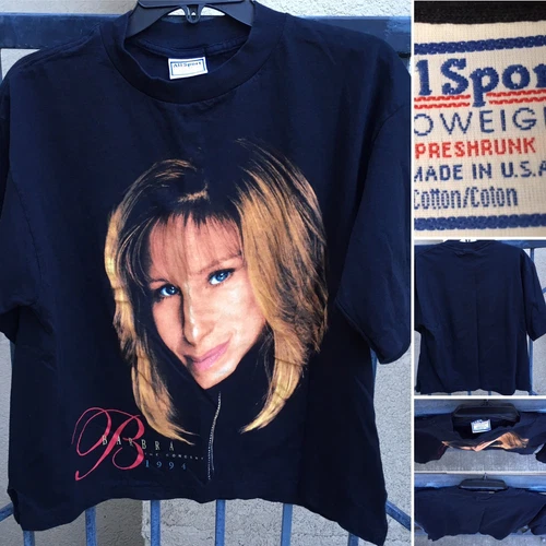 Barbara The Concert T-Shirt Barbara Streisand L USA 90s 1990s vintage concert t-shirt, vintage, single stitch, B+ condition