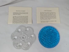 Metropolitan Museum Of Art Comet Hexagonal Glass Ornament Lot of 2