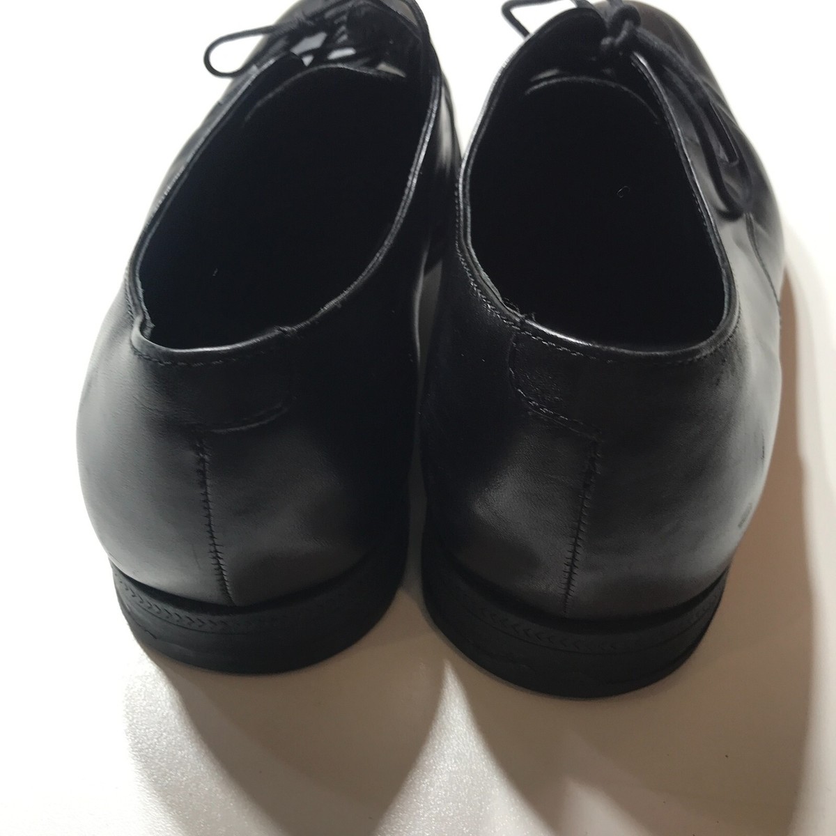 Cole Haan Black Leather Apron Toe Derby Dress Shoes Mens 8D Classic Formal COLE HAAN CITY Derby Black Leather Apron Toe | Mercari main image 4
