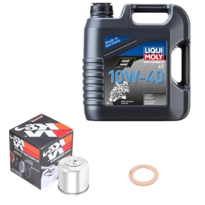 K&N Ölfilter Set LM 10W-40 4L für Honda ST 1300 A Pan European ABS CBS SC51A 13